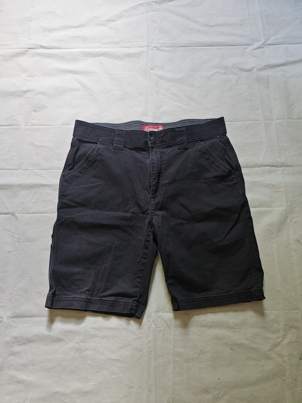 Coleman Men's Charcoal Flat-Front Casual Shorts